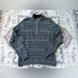 Woolrich Women’s 1/4 Zip Sweater Charcoal Heather - Size L